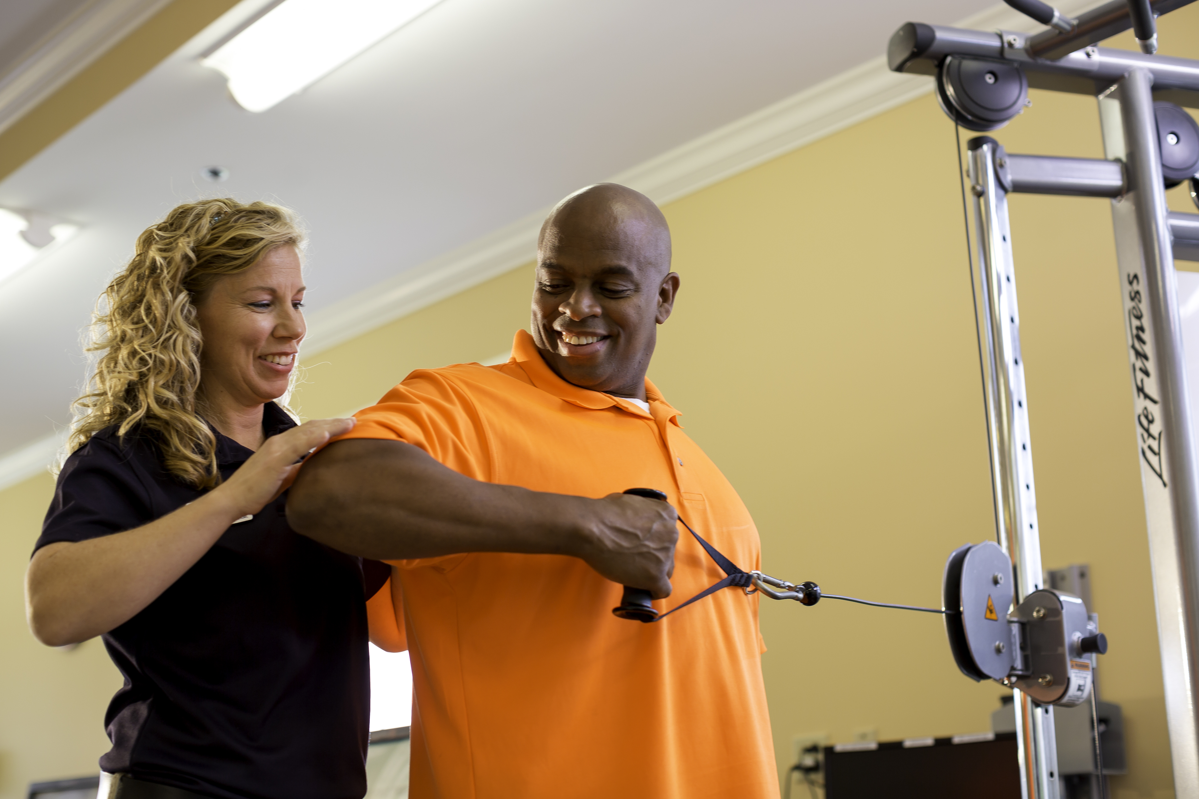 William Frontis in Rehab Gym