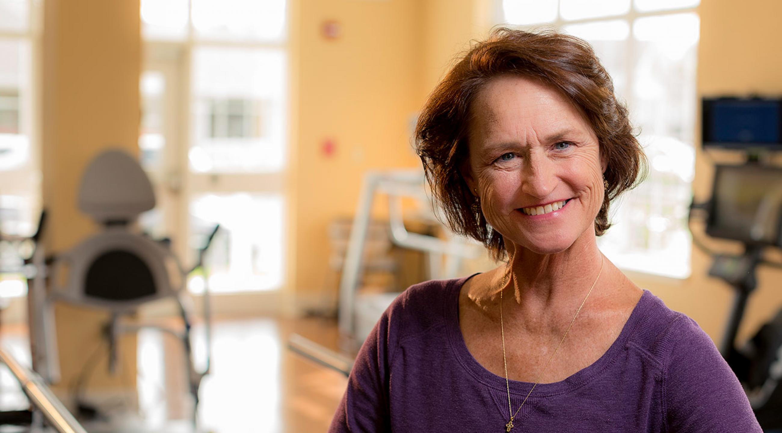 Jill in our LifeWorks Rehab Gym