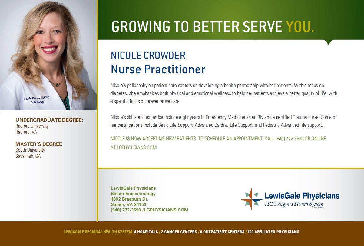 Nicole Crowder, FNP, Nurse Practitioner