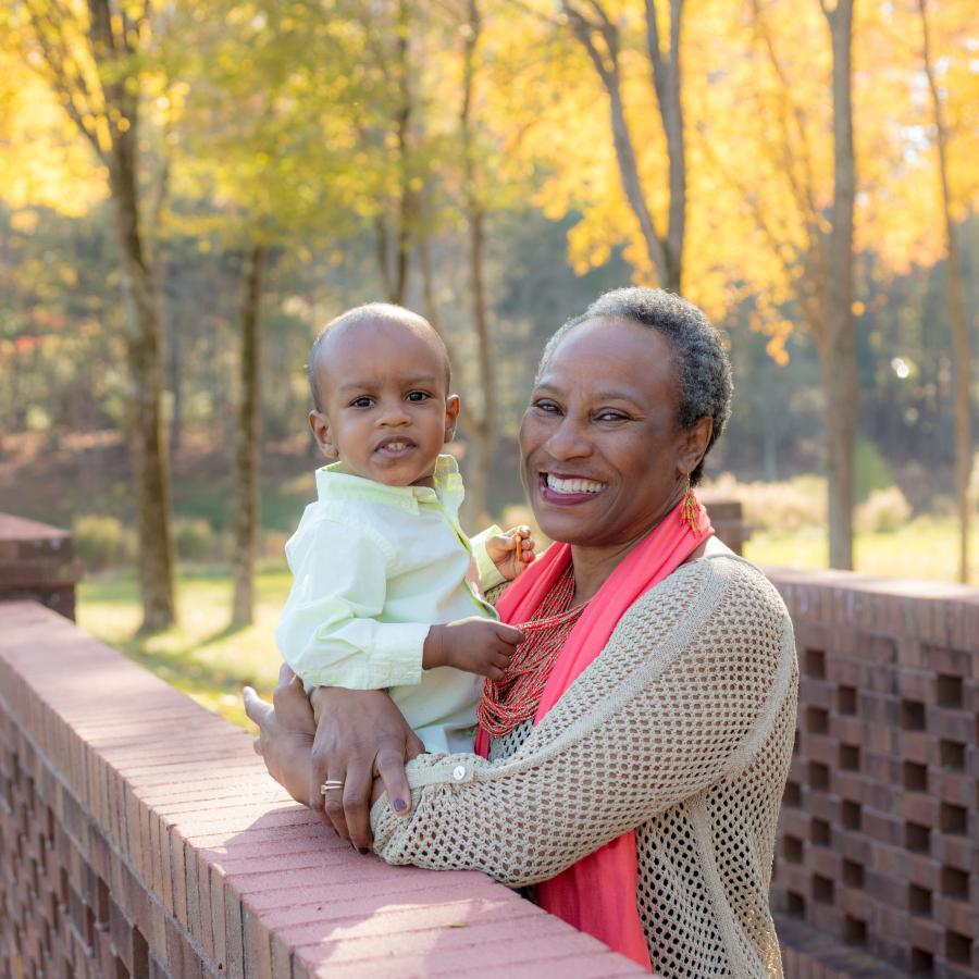 Evelyn enjoying the outdoors 