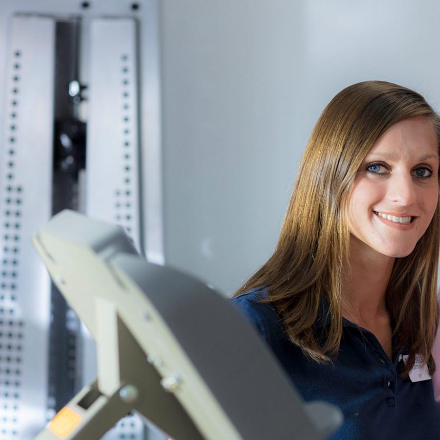 Ann with her therapist. 