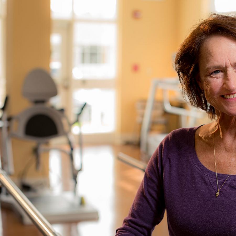 Jill in our LifeWorks Rehab Gym